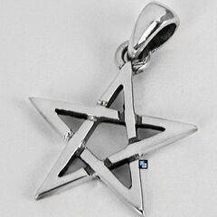 MM: Small Sterling Silver Pentacle Pend.の画像