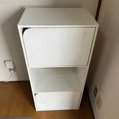 家具 収納家具 蓋つきカラーボックス