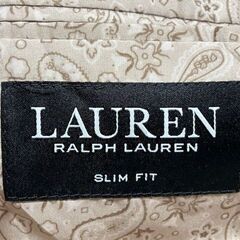 Macy’S限定LAURENラルフローレンペイズリー裏地リネンジャケット　Lの画像