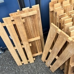 すのこ大13中18小4まとめて35枚セット 寸法大きいもので約75×75cmの画像