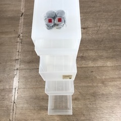 【新品未使用品】無地良品　ポリプロピレン　ストッカー　キャスター付②の画像