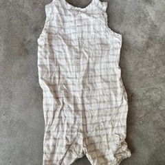 洒落た赤ちゃん夏服⭐︎H&Mリネンロンパース（サイズ70cm）の画像