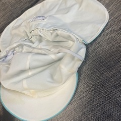 園児カラー帽子水色の画像