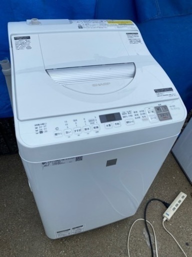 お薦め品‼️分解洗浄済み‼️シャープ洗濯乾燥機5.5/3.5kg2019年