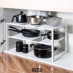 ニトリ シンク下伸縮ラックの画像