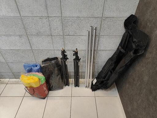 ライトグラフィカ撮影機材、バック紙、スタンド