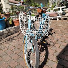 女の子用　自転車　水色　20インチの画像