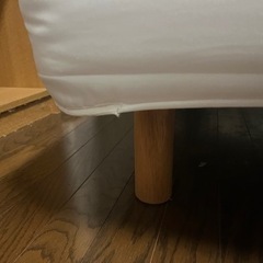 脚付マットレス・ポケットコイル・シングル（ウッドスプリング・洗えるカバー）無印良品の画像