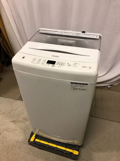 2024年製 [未使用品]Haier 縦型洗濯機 JW-U55B 5.5kg 家事ラク「しわケア脱水」