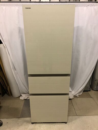 [極美品]TOSHIBA 3ドア冷蔵庫 GR-T36SVL 2022年製 356L 右開きタイプ