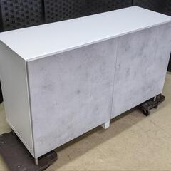 BESTA収納キャビネット(IKEA/収納コンビネーション/大理石調)の画像