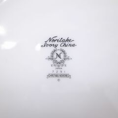59/604 Noritake　クリスマスメモリープレート　21㎝【モノ市場知立店】の画像