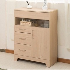 FAX台・電話台 ルーター収納 未使用完成品