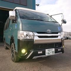 車検長い、車中泊仕様、パワーリフト付、ハイエースディーゼル4WD