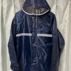 美品✨濃紺　170㎝厚手☂️レインコート🚲自転車通学通勤にの画像