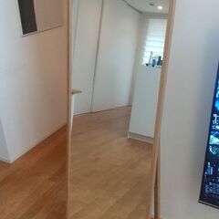 無印良品 オーク スタンドミラー