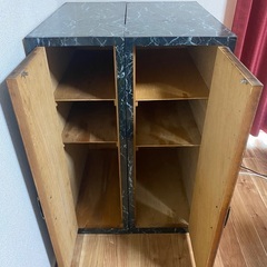 【大理石風木製大型収納箱】（その他多数出品しております。出品者ページをご覧下さい。）の画像