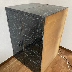【大理石風木製大型収納箱】（その他多数出品しております。出品者ページをご覧下さい。）の画像