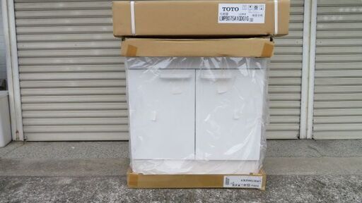 新品未開封　TOTO　洗面化粧台（LDPB075BAGEN2A＋ 化粧鏡（LMPB075A1GDG1G）千葉県市川市店舗引き取り限定