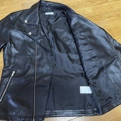 Nylaus ナイラス　ダブルライダースジャケット サイズM 合皮 ブラック の画像