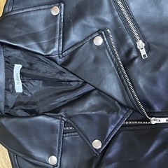 Nylaus ナイラス　ダブルライダースジャケット サイズM 合皮 ブラック の画像