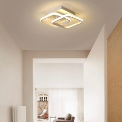 【新品・未使用品】 LEDシーリングライト 小型 軽量 2畳~4畳 引掛式天井ライト おしゃれ LEDライト 省エネ 22W 小型天井照明 照明器具 LED対応 簡単取付 工事不要 階段 廊下 玄関 天井 台所 ホワイトの画像