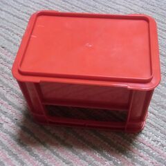 赤 小物入れ ケース お譲りします。＊石川県＊美川より＊期間限定の画像