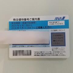 ANA 株主優待券
 1枚 
搭乗期限〜5/31
