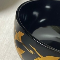 美品　漆器 金鶴 汁椀 吸物椀 煮物椀 多用椀 5客セットの画像
