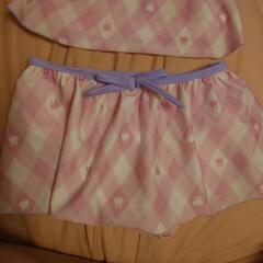 子ども用 130センチ 水着  ビキニ チューリップ柄 子供用品 の画像