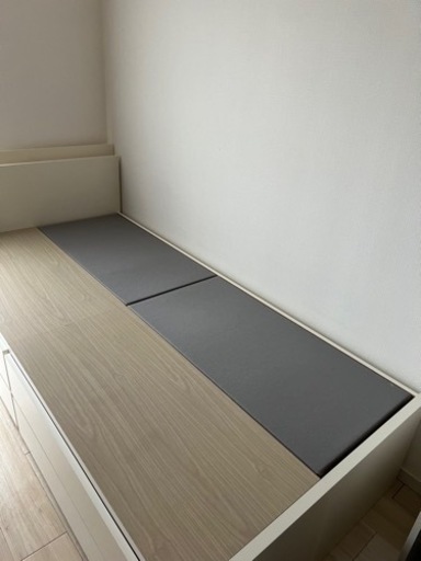 収納コンセント付きベッド　シングル　