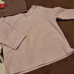 ベビー トップス カットソー Tシャツ ベージュ ピンク ザラ 90 90cmの画像