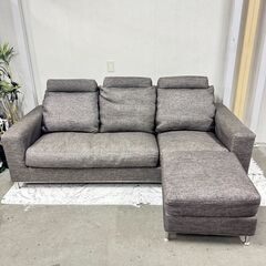 W 17282   3人掛け布張りソファ　カウチソファ   ◆大阪市内・東大阪市他 5,000円以上ご購入で無料配達いたします！◆ ※京都・高槻・枚方方面◆神戸・西宮・尼崎方面◆生駒方面、大阪南部方面　それぞれ条件付き無料配送あり！            