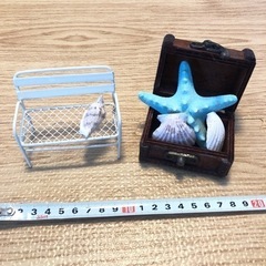 置物まとめ売り　貝殻やベンチ