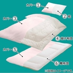 一点のみ,早い者勝ち/カバー付き吸汗ボリューム組布団8点セット ダブルサイズの画像
