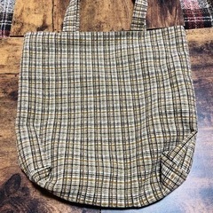 ⑨　鶴　ツル　つる　和風　和柄　手さげカバン　キャンバストートバック　トートバック の画像