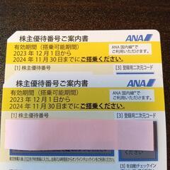ANA株主優待券２枚組