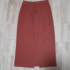 used　Lサイズ　タイトスカート　赤茶色　レディース　の画像