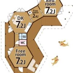 高島市新旭町、湧水地帯にある広いドッグラン付賃貸 (再掲載) - 不動産