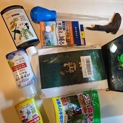 水槽、水草、フィルター、ヒーター、LEDなどのフルセットの画像