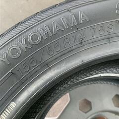 【新品 組替込み】155/65R14　ヨコハマタイヤ　Ｓ３０６　タイヤ2本　組替コミコミ価格の画像
