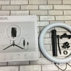 LEDリングライトスマホスタンド 3COINS(スリーコインズ)...