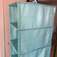 SKUBB 収納6段コンパートメント　IKEA  ③ライトブルー家具 収納家具 カラーボックスの画像