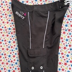 レディース　ラスティーロング丈サーフパンツの画像