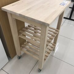 ★ジモティ割あり★ IKEA キャスター付きワゴン ナチュラルベージュ H85×D50×W58 クリーニング済み HJ2911の画像