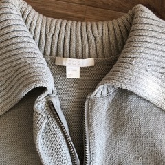 COS  厚手　ハーフジップアップ　キーニットベストの画像