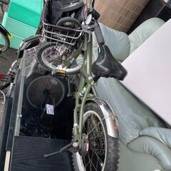 子供用自転車　No.1209　Jeep　16インチ　グリーン　補助輪あり　【リサイクルショップどりーむ荒田店】の画像