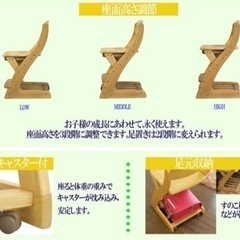 学習チェア 子供用椅子の画像