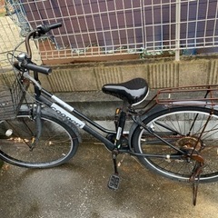 鍵付き！自転車 クロスバイク