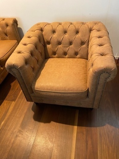 アンティーク風　家具 ソファ 1人掛けソファ